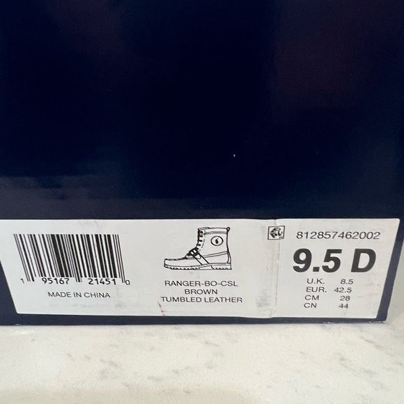 Polo by Ralph Lauren Tan Moc-Toe Boots Durable Sole - Picture 14 of 14